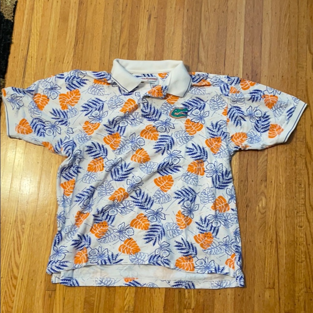 University of Florida Vintage floral polo